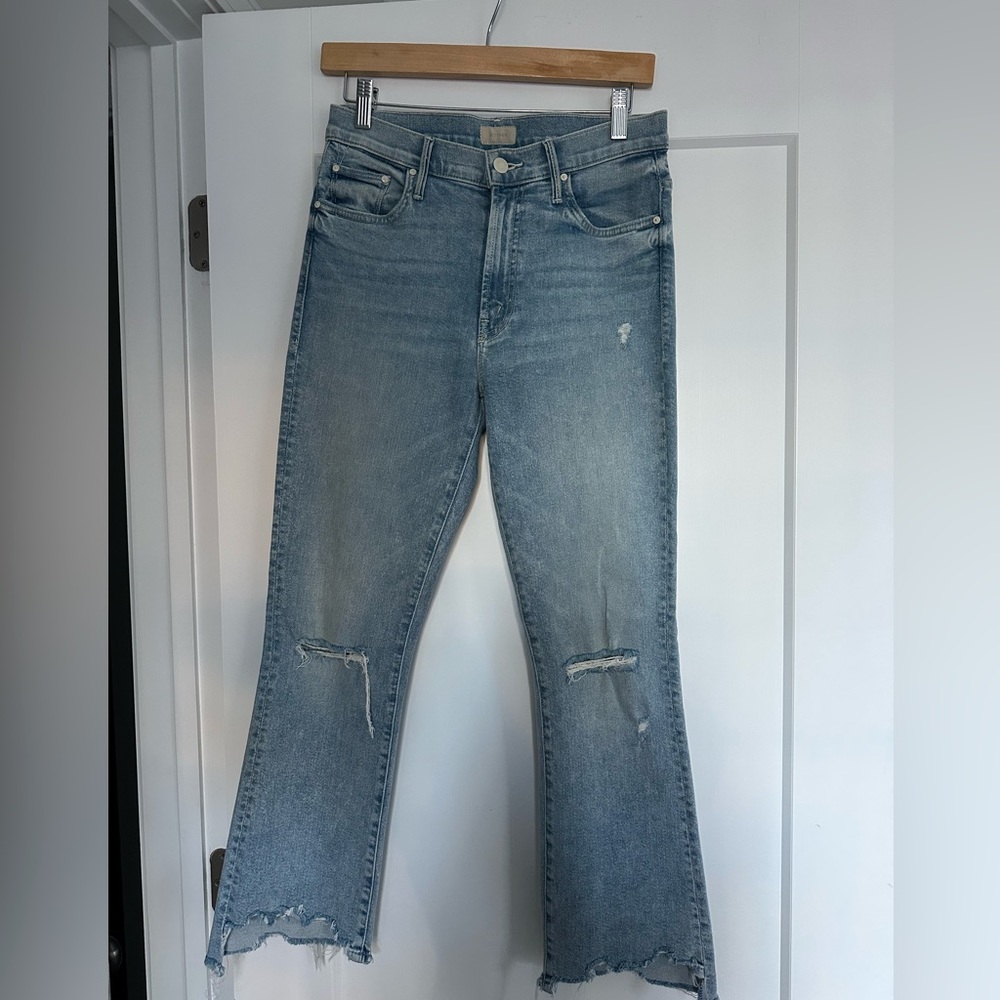 MOTHER The Insider Crop Step Chew Jeans